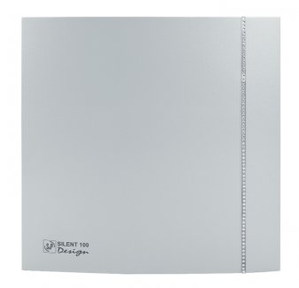 SILENT 100 DESIGN CZ SWAROVSKI SILVER - zpětná klapka, kuličková ložiska, tichý chod