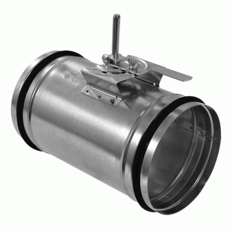 KRT-K-200 - těsná regulační klapka, kovové ovládání, 200mm