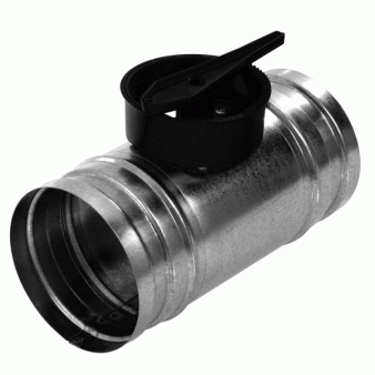 KSP-125 - regulační klapka s plastovým ovládáním, 125mm