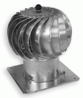 BIB8 - ventilační turbína rotační, hliník, 203mm